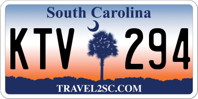 SC license plate KTV294
