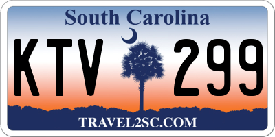 SC license plate KTV299
