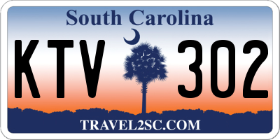 SC license plate KTV302