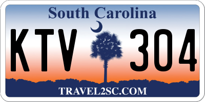 SC license plate KTV304