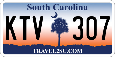SC license plate KTV307