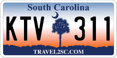 SC license plate KTV311