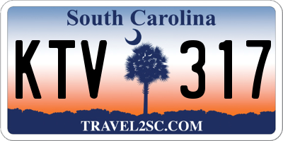 SC license plate KTV317