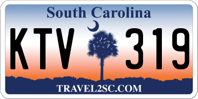 SC license plate KTV319