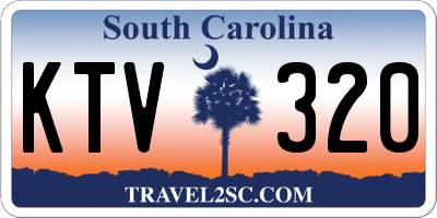 SC license plate KTV320