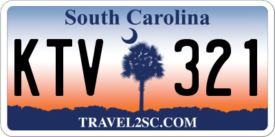 SC license plate KTV321