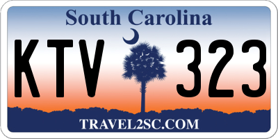SC license plate KTV323
