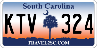 SC license plate KTV324
