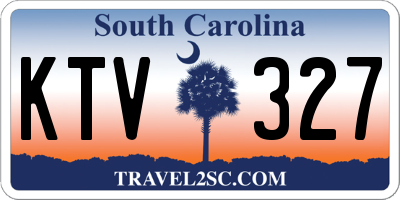 SC license plate KTV327