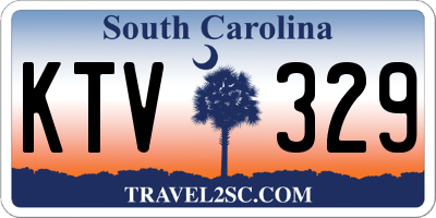 SC license plate KTV329