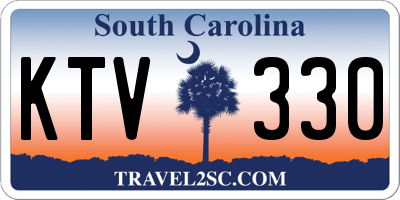 SC license plate KTV330