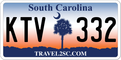 SC license plate KTV332