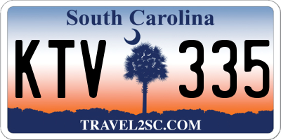 SC license plate KTV335