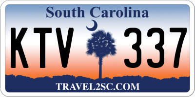 SC license plate KTV337