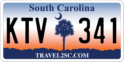 SC license plate KTV341