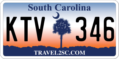 SC license plate KTV346