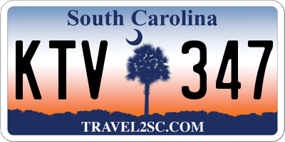 SC license plate KTV347