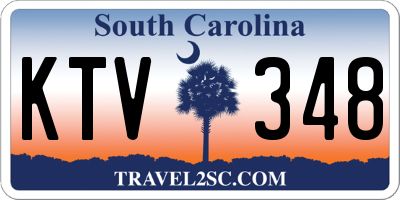 SC license plate KTV348