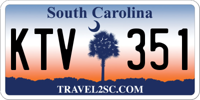 SC license plate KTV351