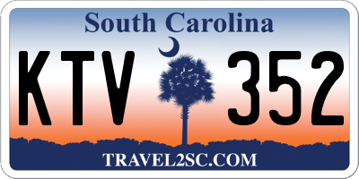 SC license plate KTV352