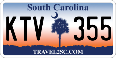 SC license plate KTV355