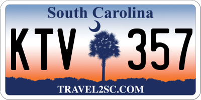 SC license plate KTV357