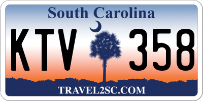 SC license plate KTV358