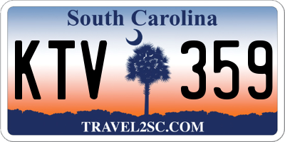 SC license plate KTV359
