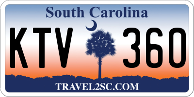 SC license plate KTV360