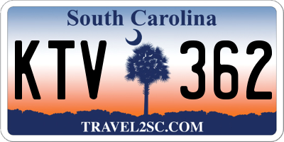 SC license plate KTV362