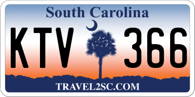 SC license plate KTV366