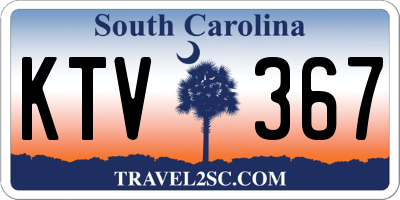 SC license plate KTV367