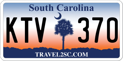 SC license plate KTV370