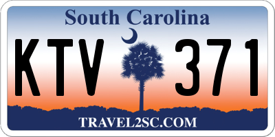 SC license plate KTV371