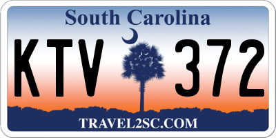SC license plate KTV372