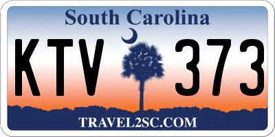 SC license plate KTV373