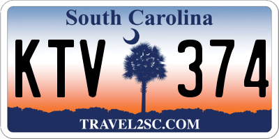 SC license plate KTV374