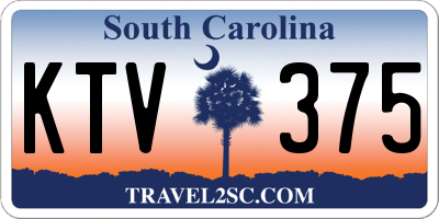 SC license plate KTV375