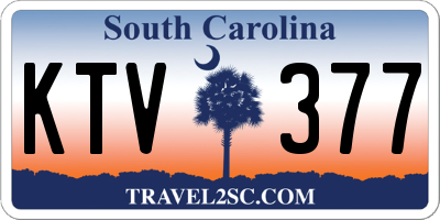 SC license plate KTV377