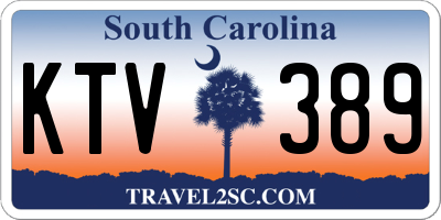 SC license plate KTV389