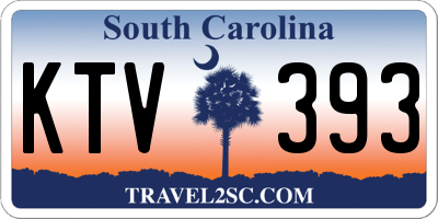 SC license plate KTV393