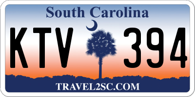 SC license plate KTV394
