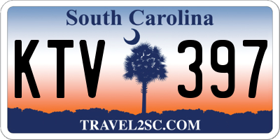 SC license plate KTV397