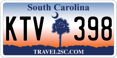 SC license plate KTV398