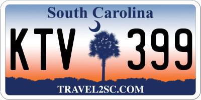 SC license plate KTV399