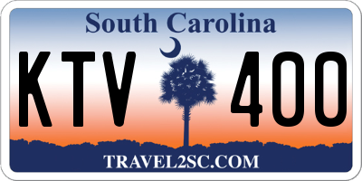 SC license plate KTV400
