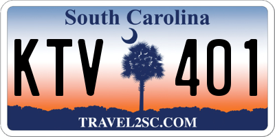 SC license plate KTV401
