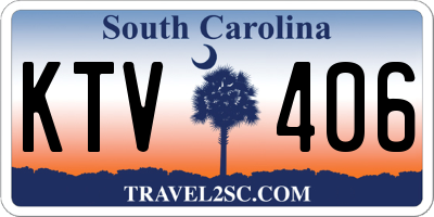 SC license plate KTV406