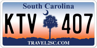 SC license plate KTV407