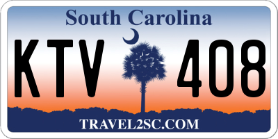 SC license plate KTV408